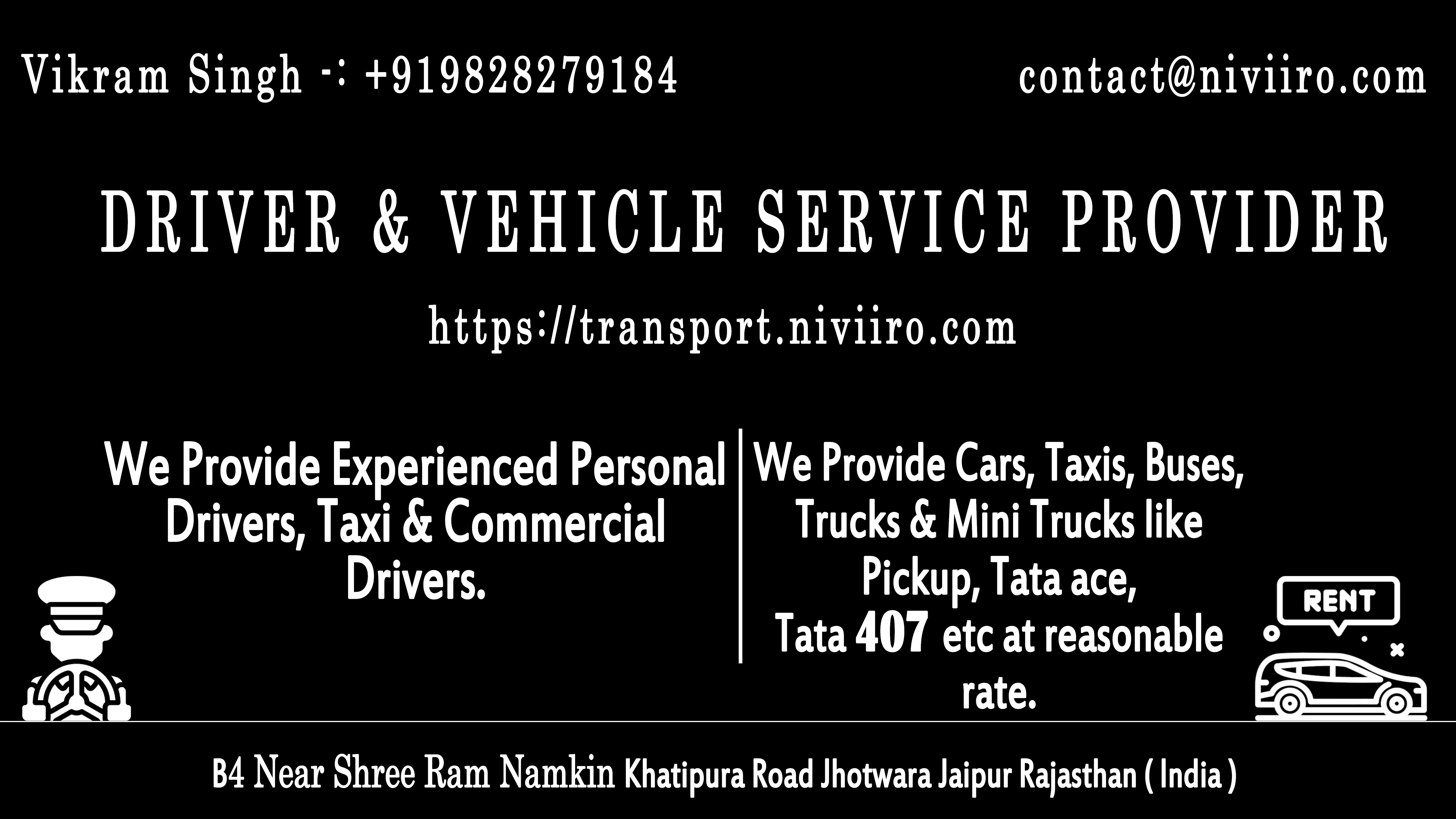 driver & vehicle provider jaipur